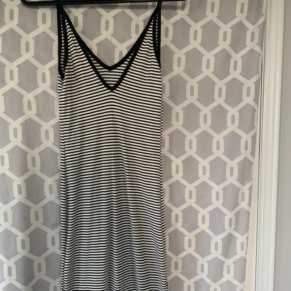 Striped fitted dress